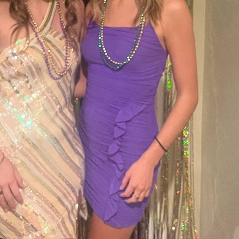BETTER BE Purple Mini Dress